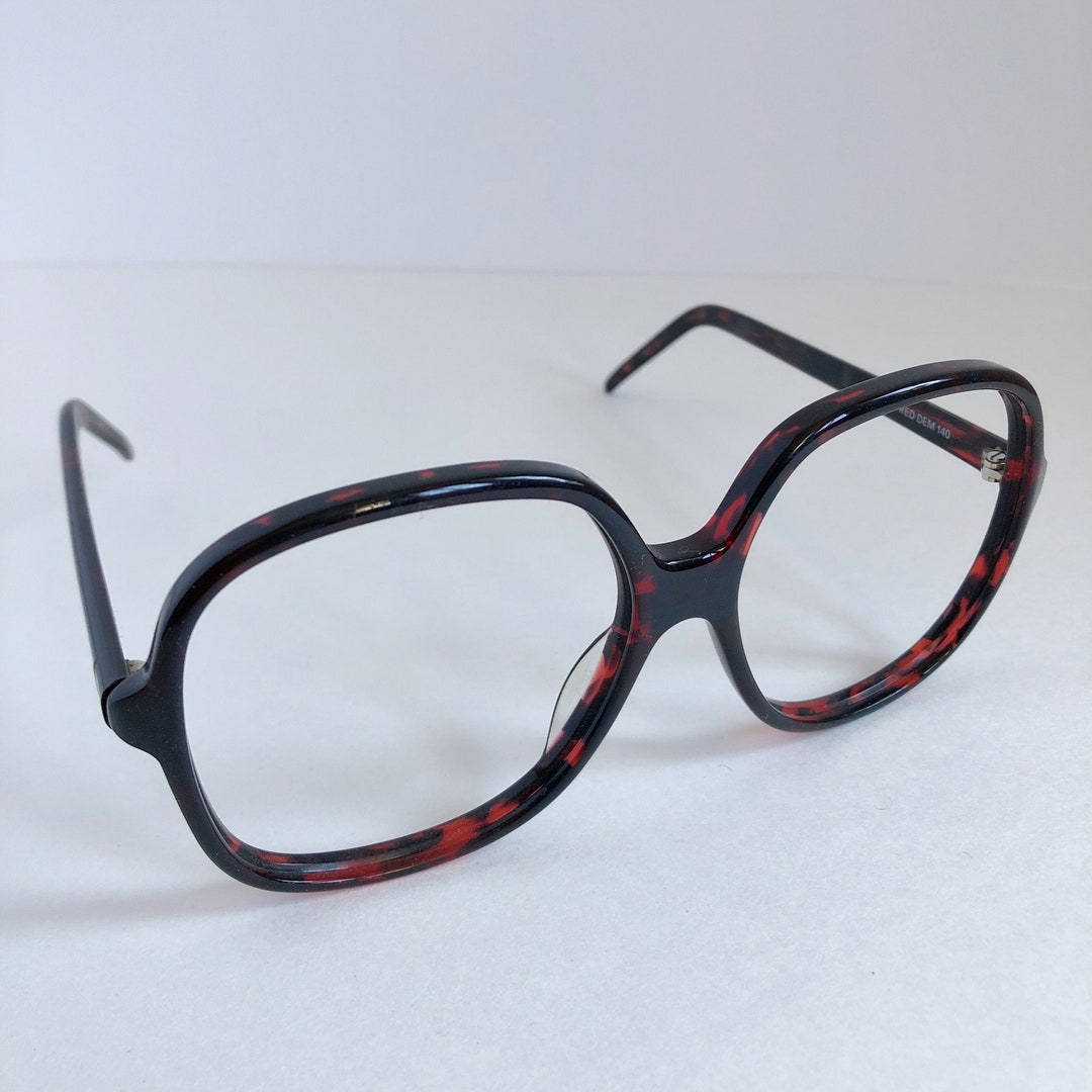 70s Liz Claiborne Oversized Tortoise Zyl Eyewear Frames Rx Glasses 60 X