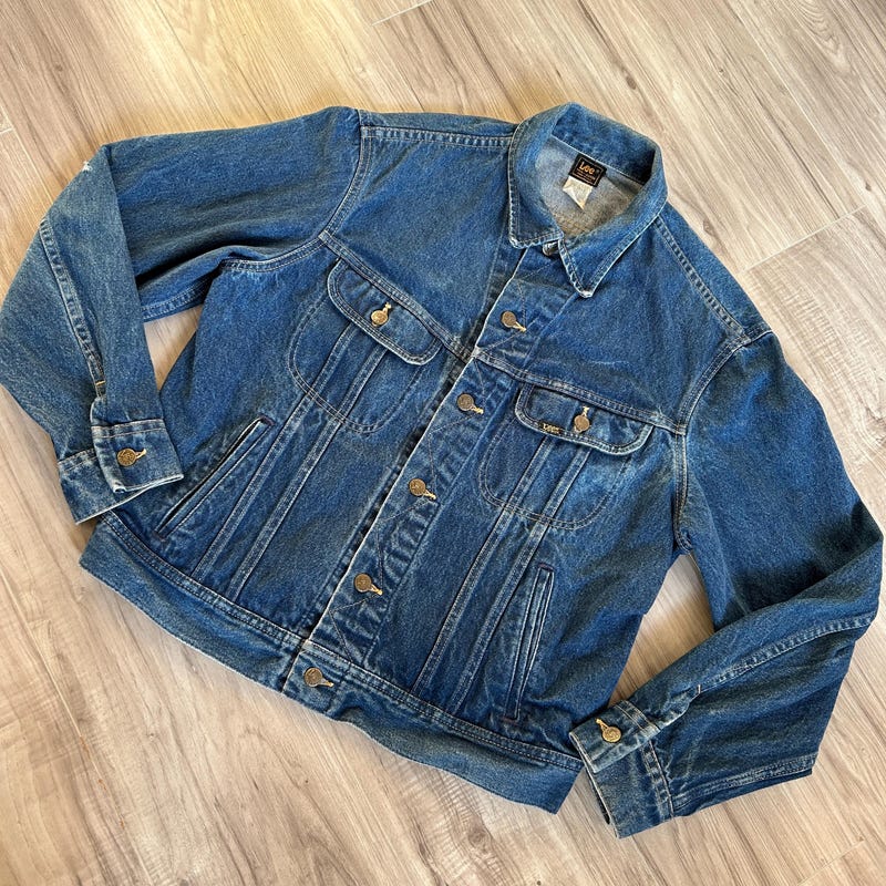 Lee Denim Trucker - Etsy New Zealand