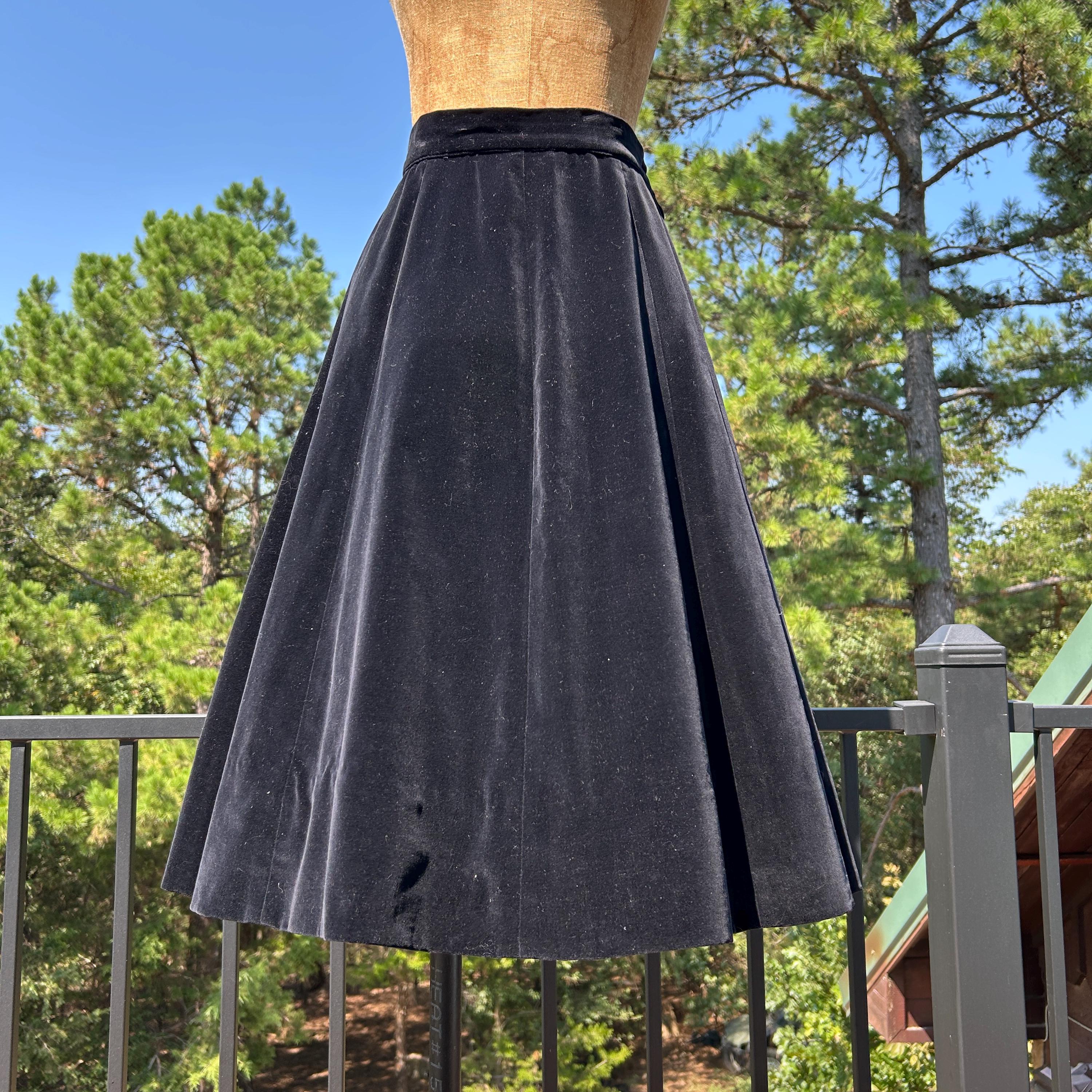 Full Skirt Dress Velvet