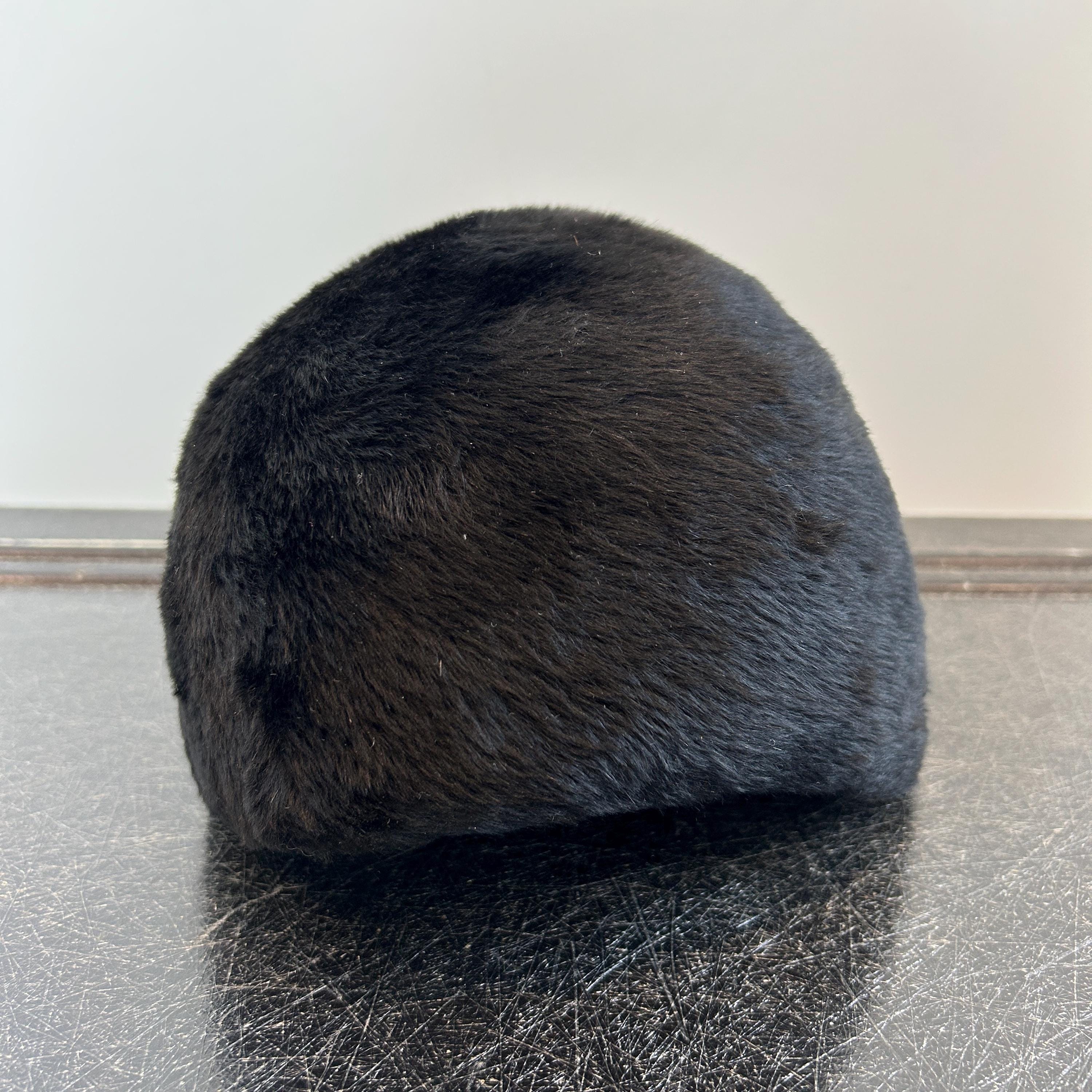 Vintage 50s Faux Fur Shag Wool Mohair Minimalist Sculpted  display picture 3