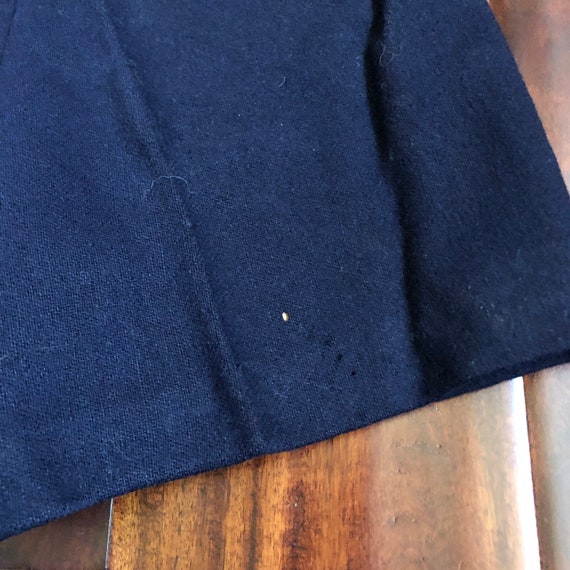 30s Kids Vintage Jackie Jumper Navy Wool High Wai… - image 8