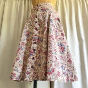 Vintage 90s High Waist Tapestry Coquette Mini Skirt + Pockets XS