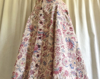 90s High Waist Tapestry Mini Skirt + Pockets XS