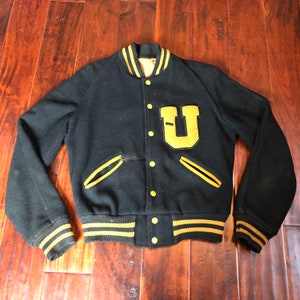 ジャケット・アウター 50s Vintage Varsity Jacket Vintage 50s 60s Small Grand Island New York Maple Corduroy