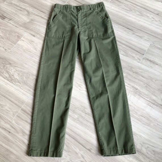 70s OG-507 Military Utility Army Field Trousers T… - image 2