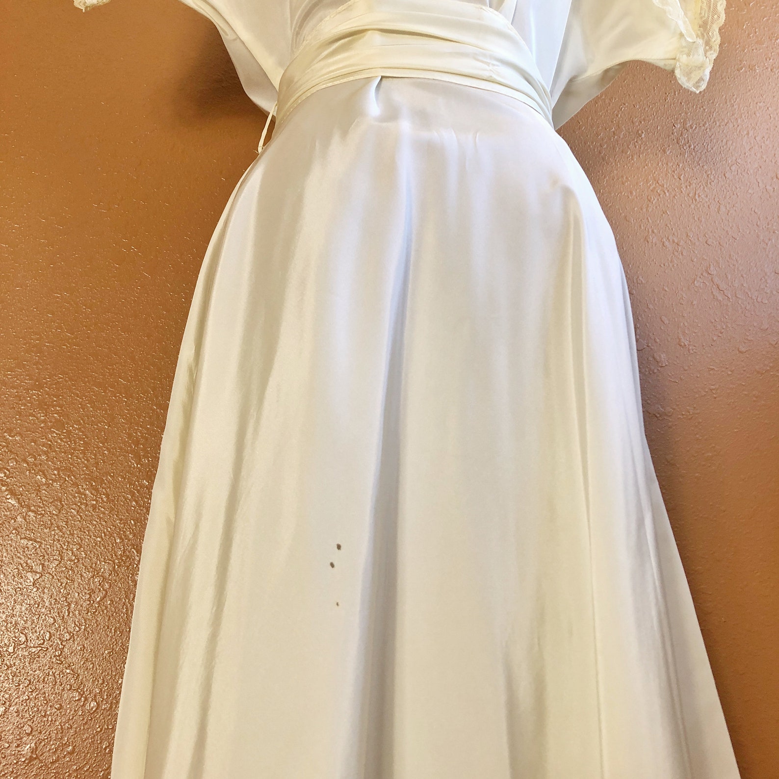 40s Tutundgy Original Ivory Dressing Gown House Coat Robe Etsy