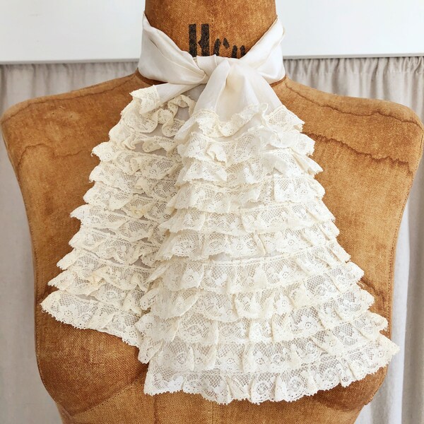 Lace Jabot Etsy