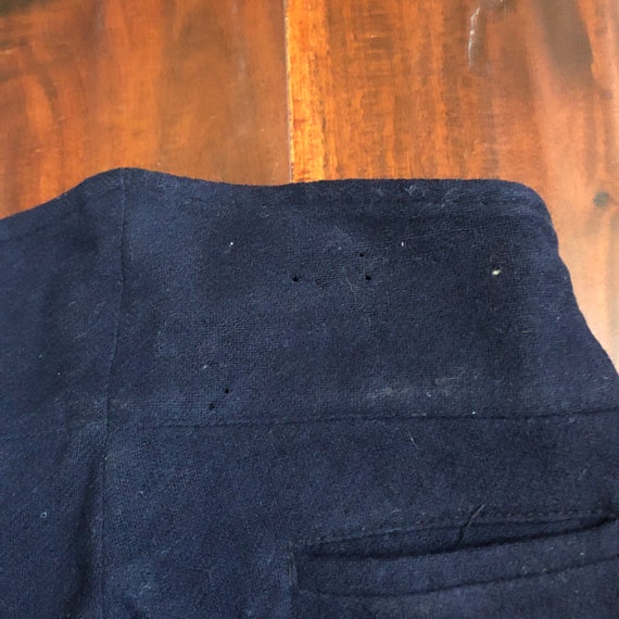 30s Kids Vintage Jackie Jumper Navy Wool High Wai… - image 7