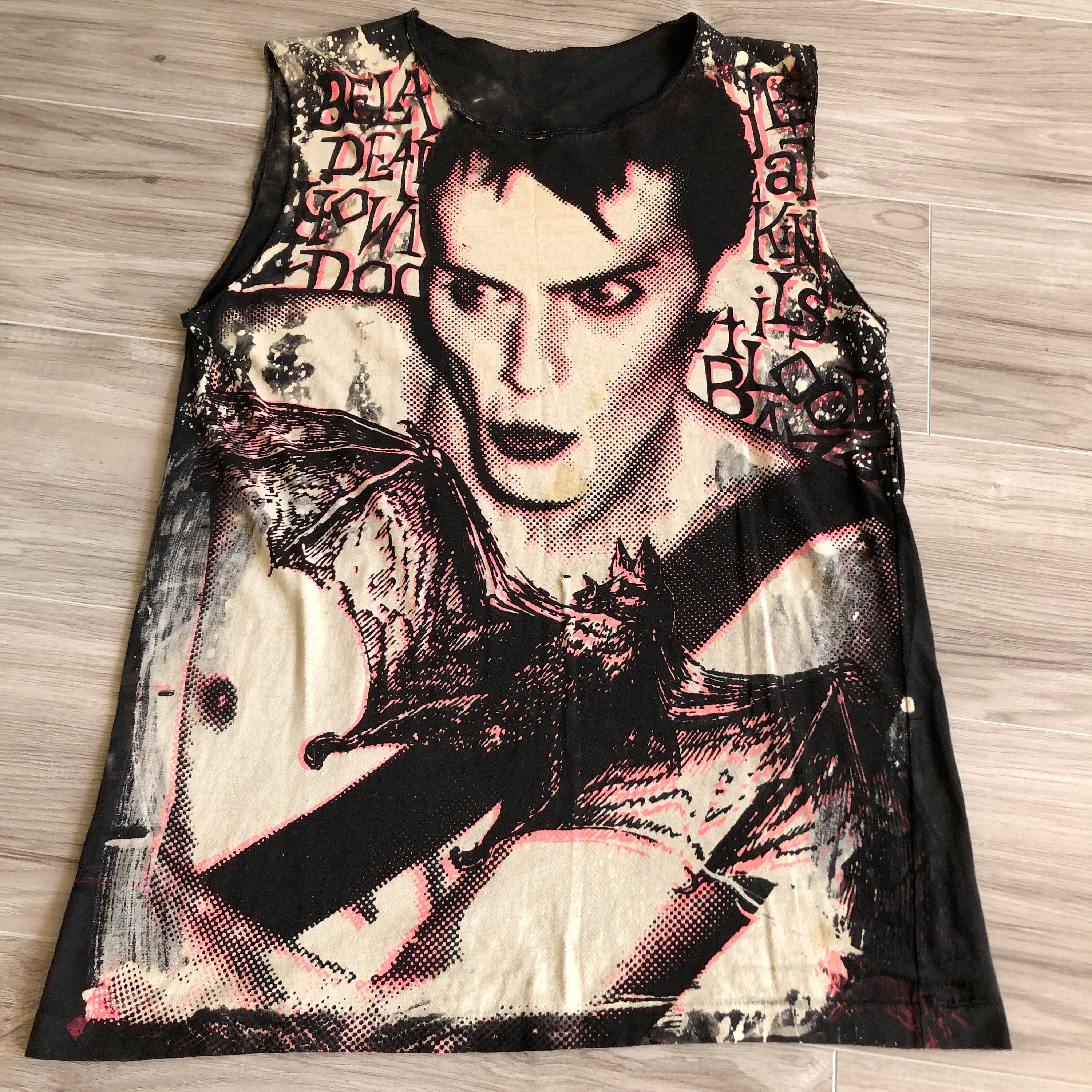 Bauhaus アート Tシャツ 黒 Bauhaus-Inspired Graphic Oversized T