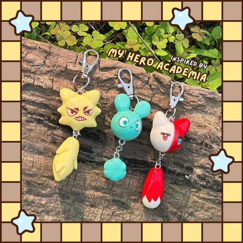My Hero Academia Keychain - Etsy