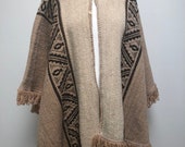 Vintage wool poncho