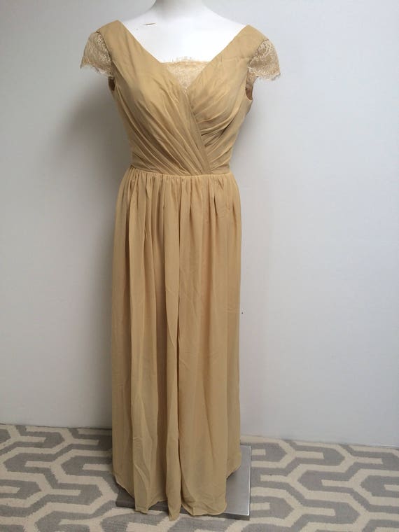 golden yellow gown