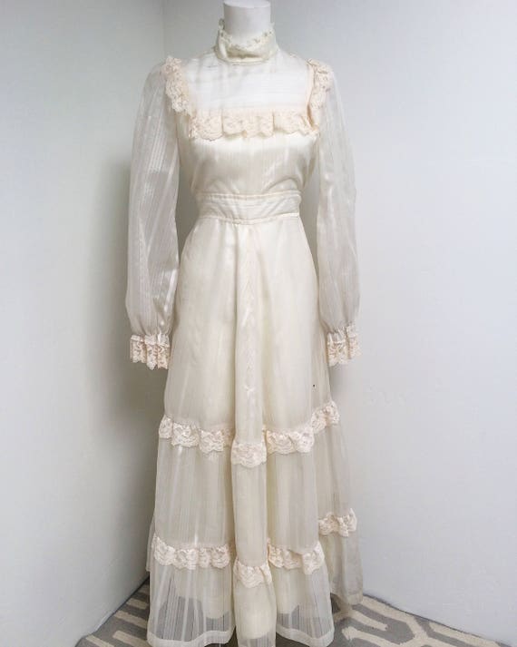 vintage cream dress