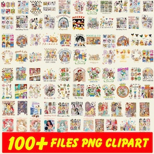 100+ Disney All Character Png Bundle, Mickey and Friends Png, Disney Princess Png, Pooh and Friends Png, Toy Story Png, Disneyland Trip Tee