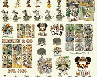 Paquete de imágenes del Reino Animal (PNG), Ratón Leopardo y sus amigos (PNG), Viaje de vacaciones de safari en Disney (PNG), Vacaciones familiares (PNG), Disneyworld (PNG), Cumpleaños infantil
