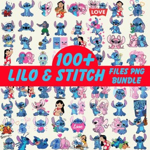 100 Lilo and Stitch PNG Bundle Clipart , Cute Lilo & Stitch PNG Bundle, Stitch Clipart, Lilo Stitch Paper, Stitch With Angel PNG Clipart