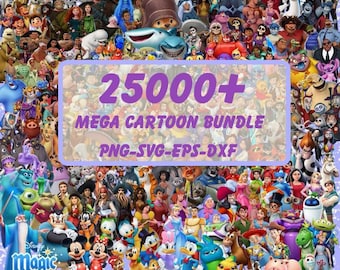 25000+ Disney Clipart PNG Bundle, Mouse and Friends Png Bundle, Toy Story Png, Disney Princess Png, Pooh and Friends Png, Disneyworld Png