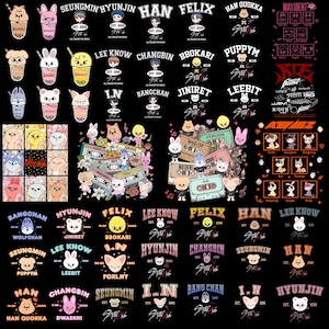 80+ Cute Stray Kids Bundle PNG, Kpop Stray Kids Png, Stray Kids Skzoo Characters, Kpop Group Png, Stray Kids World Tour Png, Kpop Fan Gift