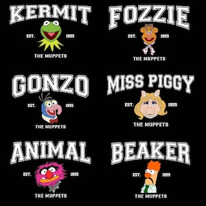 The Muppets Png, Muppets Clipart, Family Vacation Png, Birthday Squad Png, Muppets Png For Cricut Sublimation