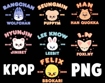 Cute Straykids Members Png, Kpop Stray Kids Png, Skzoo Characters Png, Kpop World Tour Png, Kpop Fan Gift