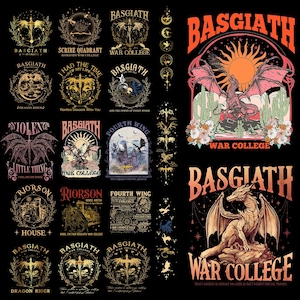 80+ Fourth Wing Bundle Png, Basgiath War College Bundle Clipart, Violet Sorrengail, Dragon Rider, Onyx Storm Png, Riders Quadrant, Bookish