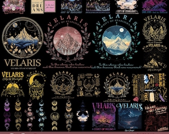 Paquete PNG de Velaris City of Starlight, ACOTAR Velaris PNG, Cita de Una Corte de Rosas y Espinas, Corte de los Sueños PNG, Merchandising de SJM PNG, Bookish PNG