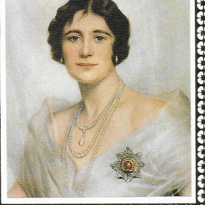 Postales antiguas, juego de postales del 90.º cumpleaños de la Reina Madre Isabel, con sellos y matasellos, x 8