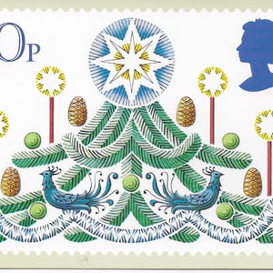 jeu de cartes postales vintage PHQ, 5 cartes, Noël, création de timbres, projets artistiques, journaux, art mural, fournitures de création artistique, 1980