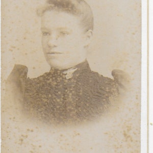 Victorian CDV YounG Lady, Lace Dress, C Scholfield, Penge