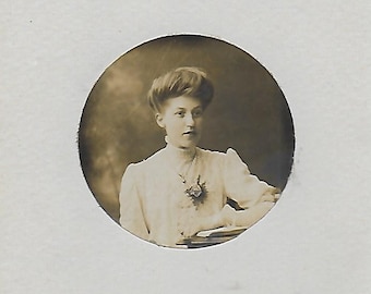 Vintage Photo, Postcard, Young Lady, Portrait