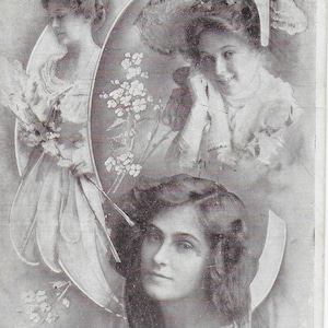 Aktorka RPPC Pauline Chase, edwardiańska moda, gwiazda teatru, słynna piękność, opublikowana w 1905 r., seria powieści Dainty
