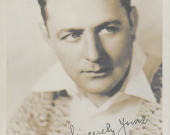 Vintage photograph, Hollywood Golden Boy, Kenneth Harlan, Actor, Film Star, Luvvie,