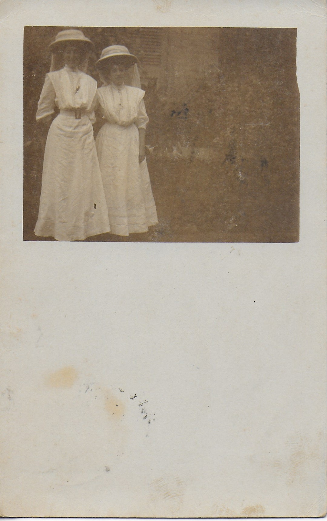 Vintage Photograph, RPPC, Young Ladies, Pith Helmets, India, Indian ...