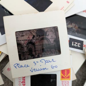 10 Vintage 35mm Slides of Boring Slides, Junk Journals, Art projects, Crafting etc