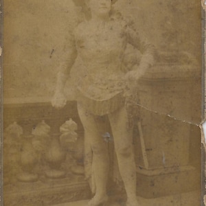 Tarjeta de gabinete victoriana, Music Hall, Fanny Robins, estrella del Music Hall, Liverpool