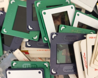 10/15/20 Vintage , Card, Plastic, Mixed 35mm Slides of All Sorts Ideal for Scrapbooks, Junk Journals, Art projects,
