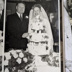 Lote de Fotografias Vintage - Bolos de Casamento, Noivas, Noivos