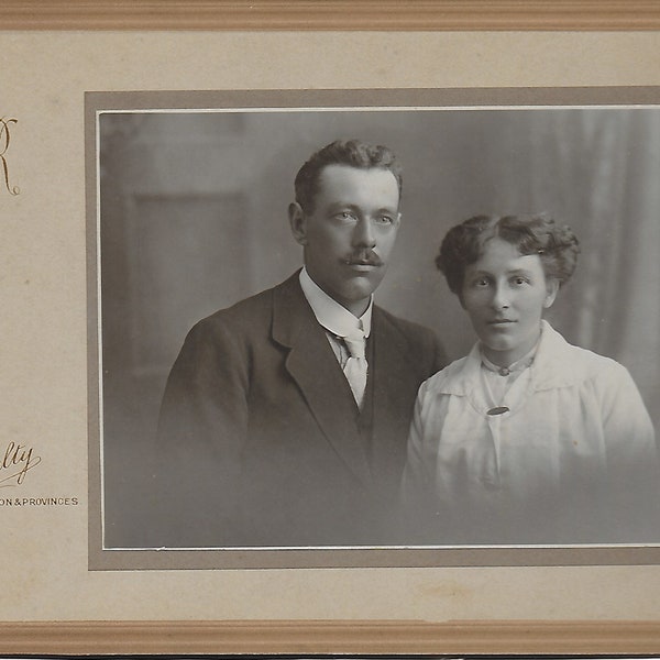 Vintage Photo, Mounted on Card, Couple, By Van Ralty