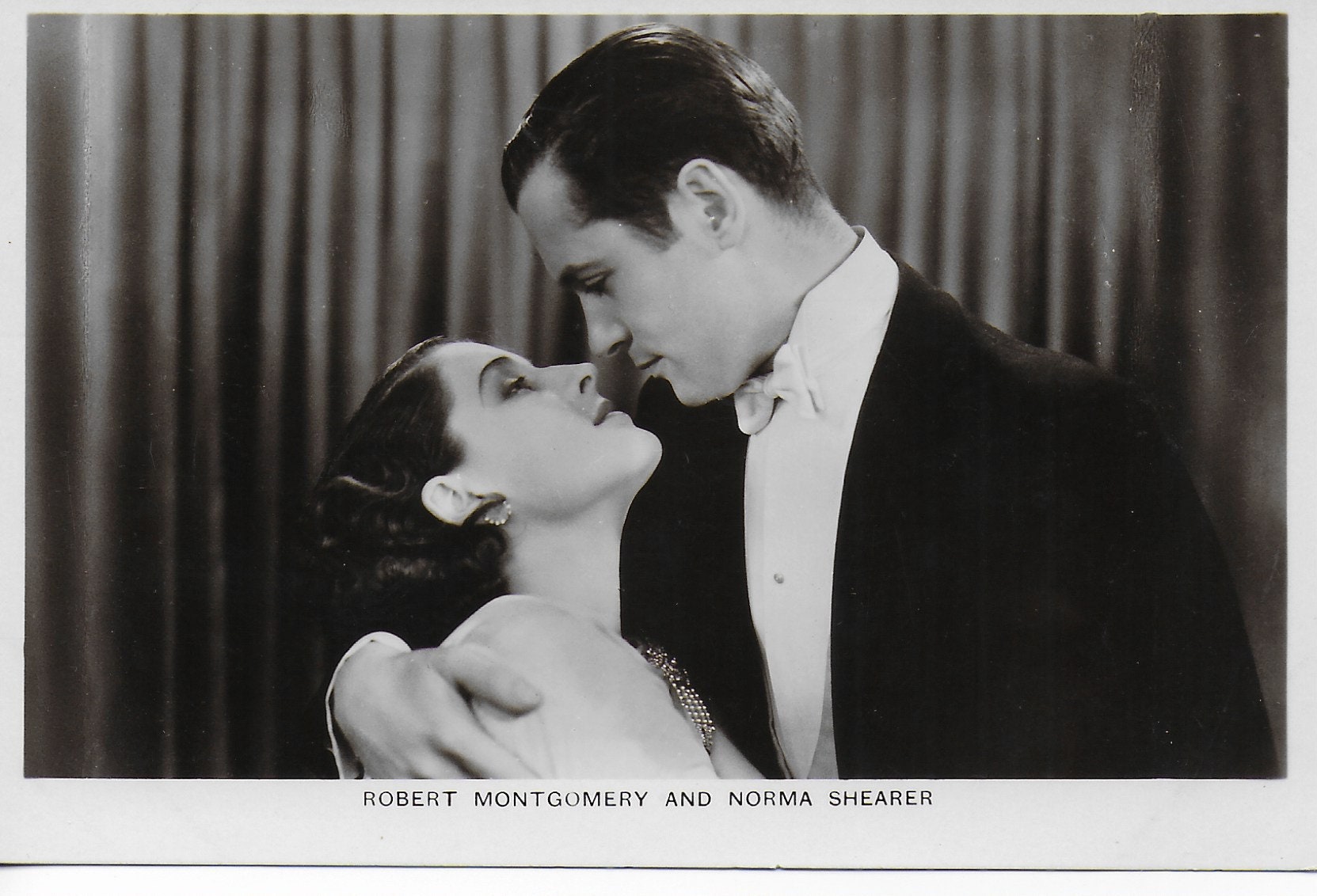 RPPC,Robert Montgomery, Norma Shearer, Hollywood Actress, Film Star, Hollywood, Golden Age Cinema
