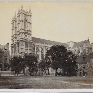 Victorian Photographs, Albumen Print, On Card, Westminster Abbey , x3