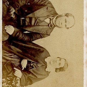 Victorian, CDV, Das alte Paar, Altes Foto, Studio Portrait, viktorianische Fotografie, Viktorianische Mode,
