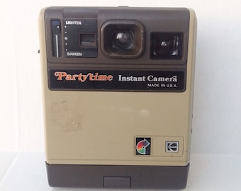 Vintage Kodak Eastman Partytime Instant Camera Vtg Photography Photo 80s 1980s WORKS Photography Photographer Photograph Picture Made in USA