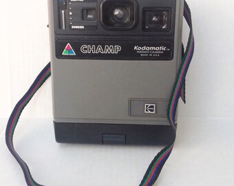Vintage Kodak Eastman Kodamatic Champ Instant Camera Vintage Photography 80s Vtg 1980s WORKS Made in USA