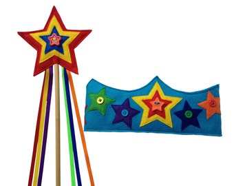 Bright Delight Star Crown and Wand Set