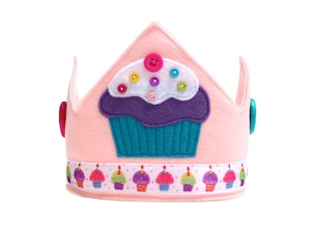 Birthday Cupcake Crown