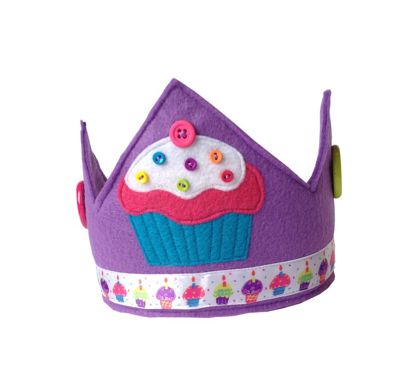 Birthday Cupcake Crown image 1