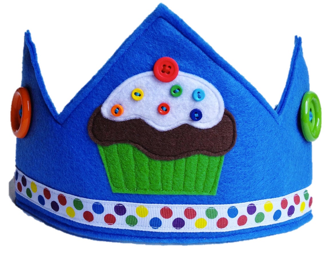 Birthday Cupcake Crown Etsy