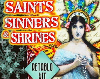 Two For One Sale - Retablo Workshop Kit - Saints, Sinners & Shrines - Alternatives to Honoring the Divine Within