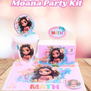 Moana Complete Party Kit – Personalized Favor Box & Cups