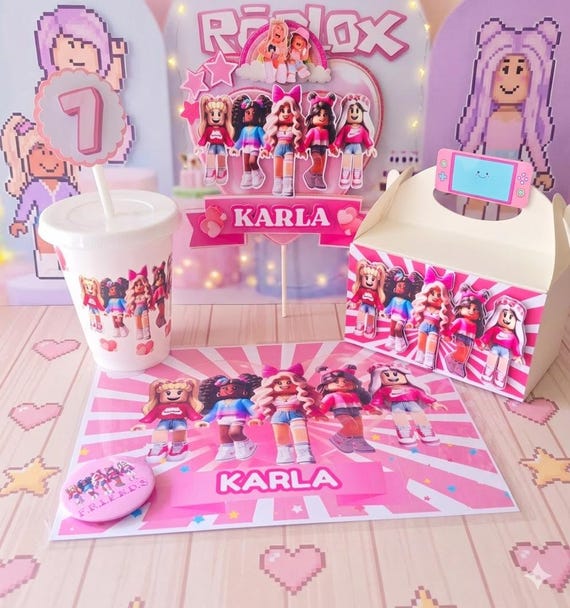 Bundle Roblox Favor Box – Complete Birthday Party